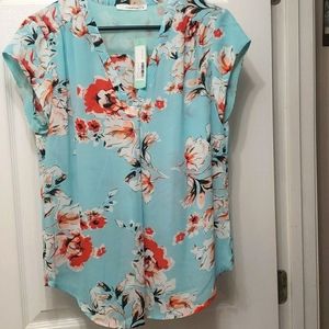 V-neck blouse. Medium size